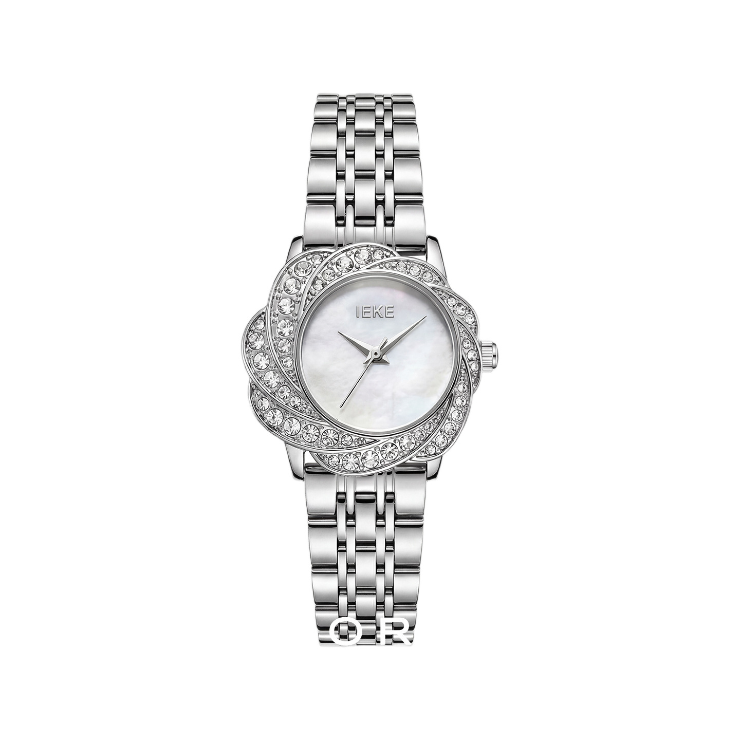 Niche Design Diamond-encrusted Temperament Women's Watch Silver Fashion Commuter Quartz Watch Exquisite Versatile High Sense_voghion.com