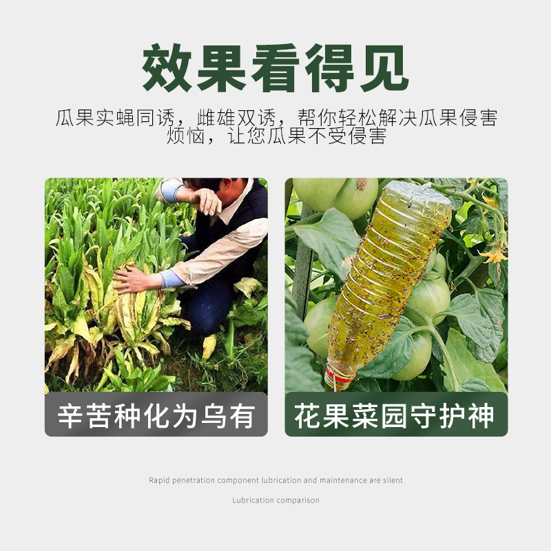 群ハエの中の瓜の実ハエは粘剤の昆虫のショウジョウバエの薬の黄色の板の両面の粘虫の板の針の蜂の誘引剤の捕獲器を誘います。|undefined