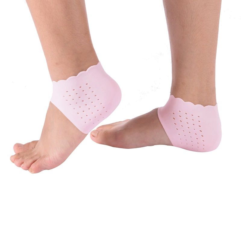 Защитный чехол для пятки Летний тонкий дышащий чехол для пятки Нескользящий силиконовый увлажняющий обезболивающий чехол для пятки