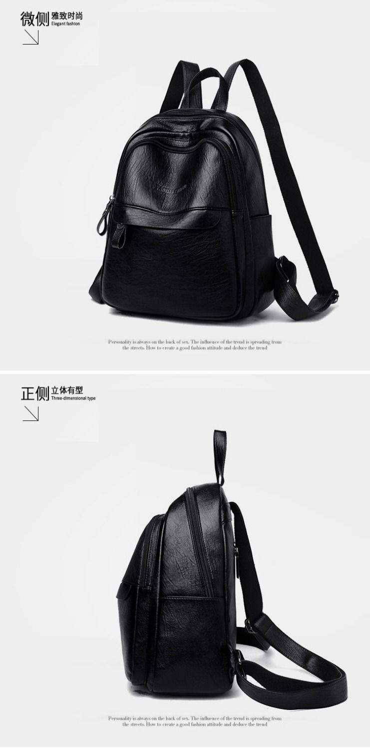 Grenzüberschreitende Handelstasche für Frauen, koreanischer Stil, große Kapazität, weiches Leder-Rucksack, kann mit Namen des Käufers etikettiert werden, direkter Versand vom Werk.
