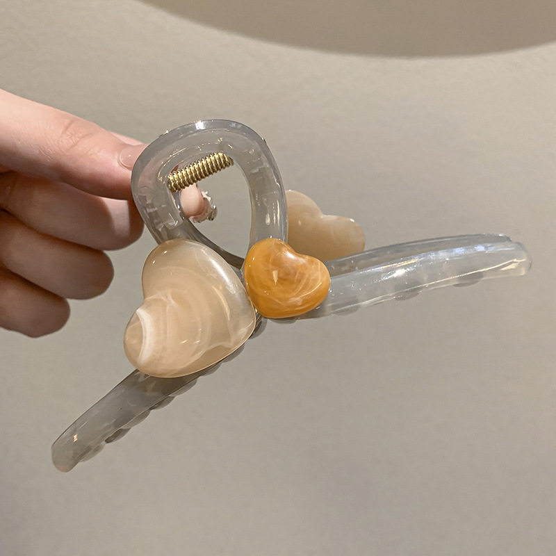 Clip de tiburón grande, clip de agarre para el cabello de placa de sensación de alta calidad, horquilla de temperamento, nuevo estilo, horquilla de gran volumen, tocado de primavera y verano, mujer