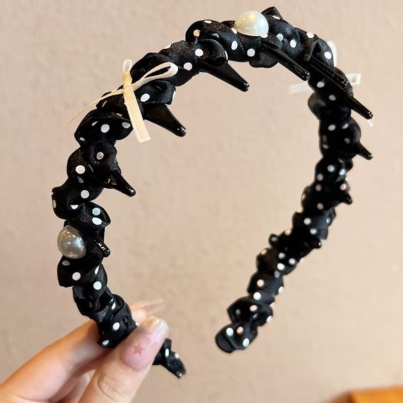 新しいレトロなラインストーンツイストヘッドバンド、ハイエンドでエレガントなヘッドバンド、ヘアピン、女性用インターネットセレブスタイルのつば広ヘアプレス洗顔フープ|undefined