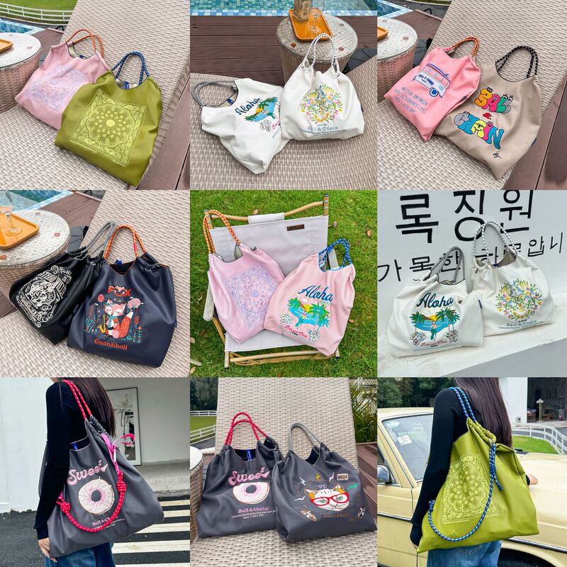 2025 New Leather Ball Chain Embroidered Underarm Bag, Large Capacity, Versatile, High-Quality Women's Shoulder Bag