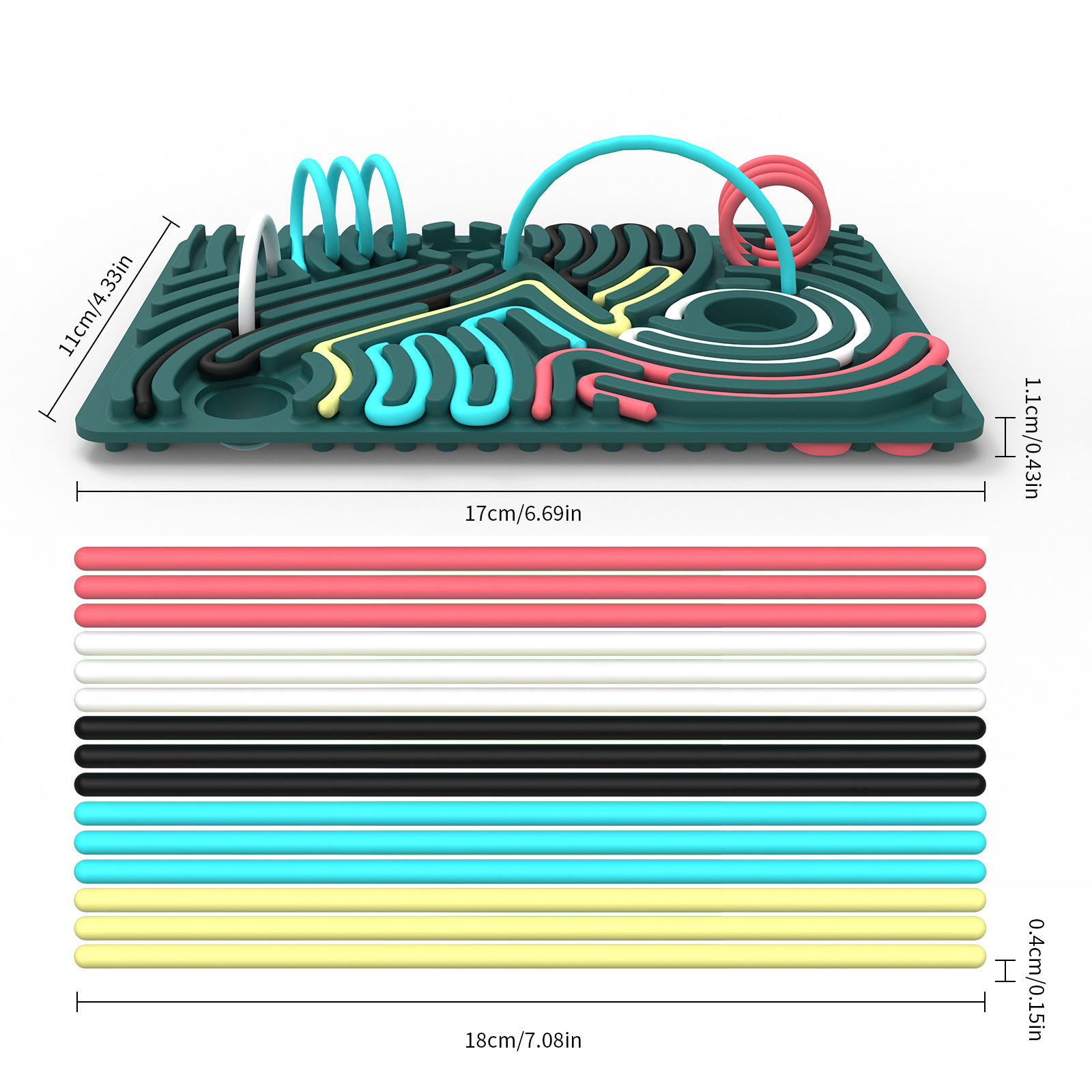 Transfronteriza venta caliente Sensory Activity Board silicona sentido roedores pionero placa de descompresión de presión suave