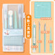 Journal carving knife cutting pad suit pen knife carving knife art knife mint green cutting paper pad pointed tweezers tool