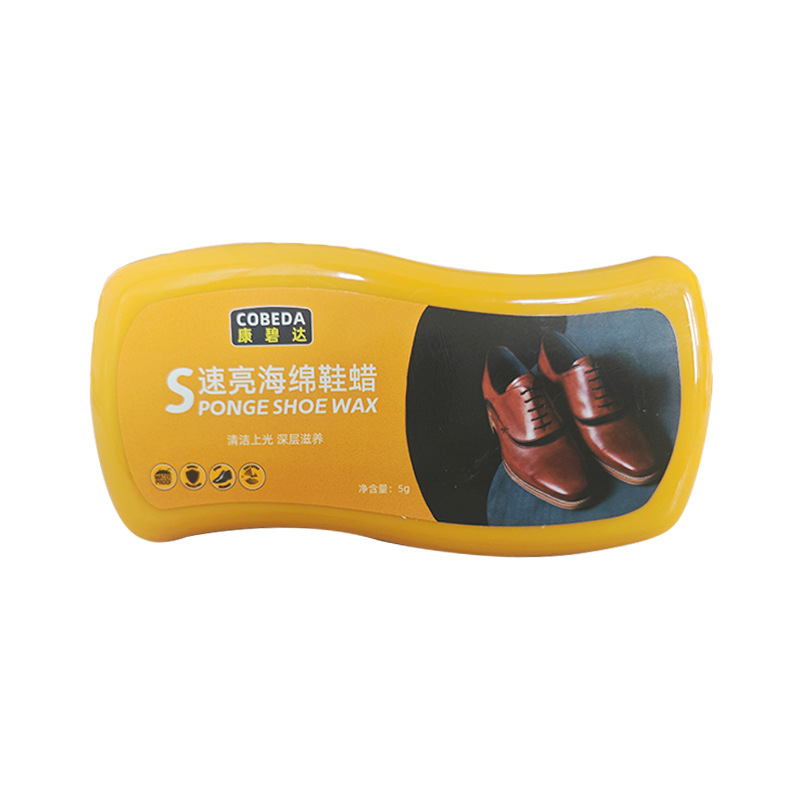 Es decir, pulido de zapatos esponja brillante, cera de cuidado de descontaminación de cuero multifuncional, pulido de zapatos incoloro, es decir, brillante sin limpiar