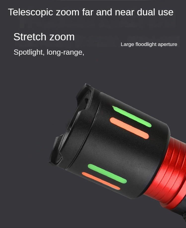 Lampe frontale led rechargeable avec zoom pour patrouille_voghion.com