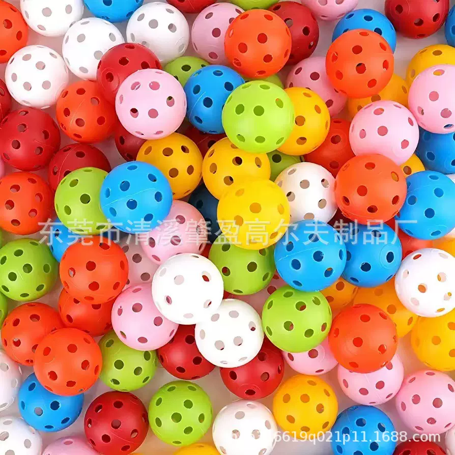 高尔夫洞洞球  26孔洞匹克球 高尔夫室内练习球 塑料球