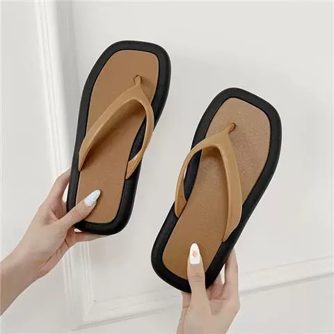 Вьетнамки пляжные, корейский стиль, квадратный носок, широкий выбор цветов, размеры 36–41