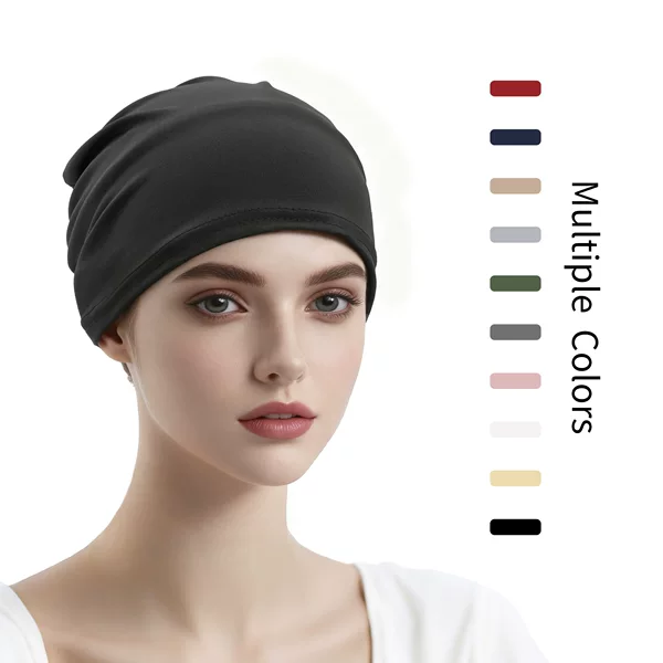 Cross-Border New Headscarf Hat, Women's Base Hat, Adult Hat, Factory Direct Sale Solid Color Pullover Hat