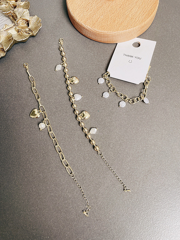 Bracelet De Perles D&#39;or De Style Coréen En Gros display picture 5