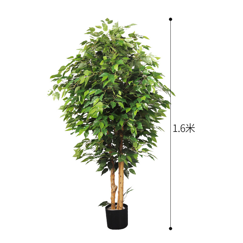 Simulación de estilo europeo de decoración de paisajismo de plantas Simulación de girasol de cola suelta interior y exterior árbol falso planta verde decoración de adorno en maceta