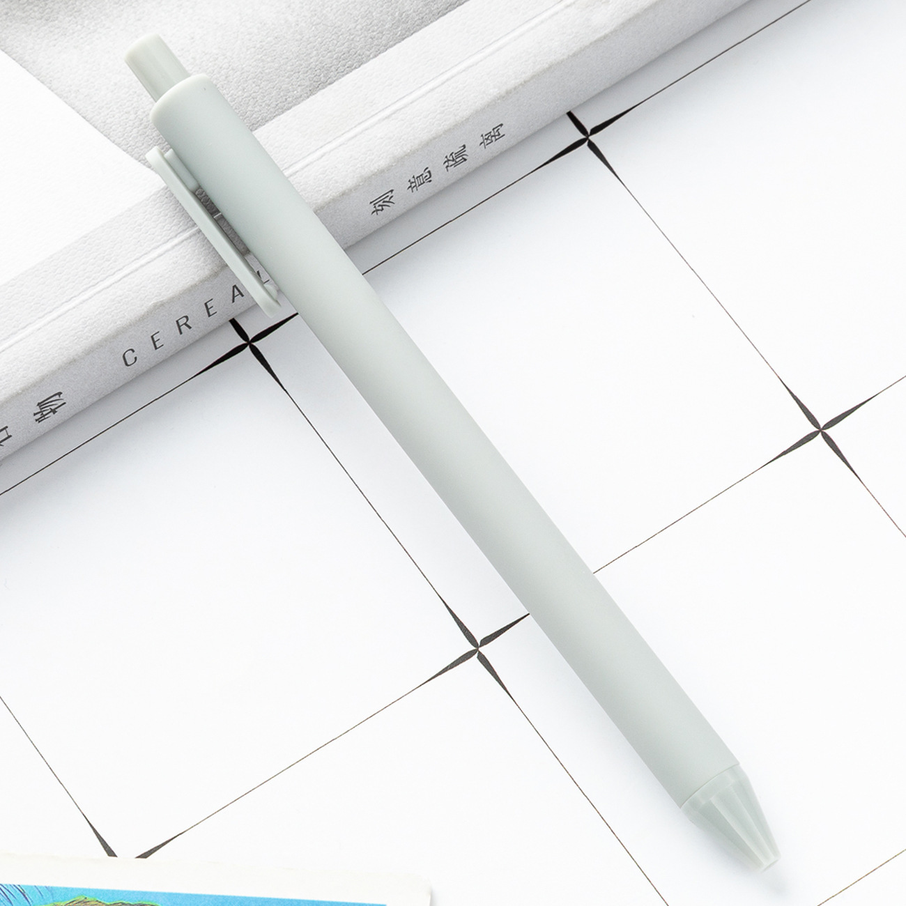 alto valor facial de color macarón bolígrafo de plástico de presión de papelería para estudiantes bolígrafo de imprimir logotipo bolígrafo de goma