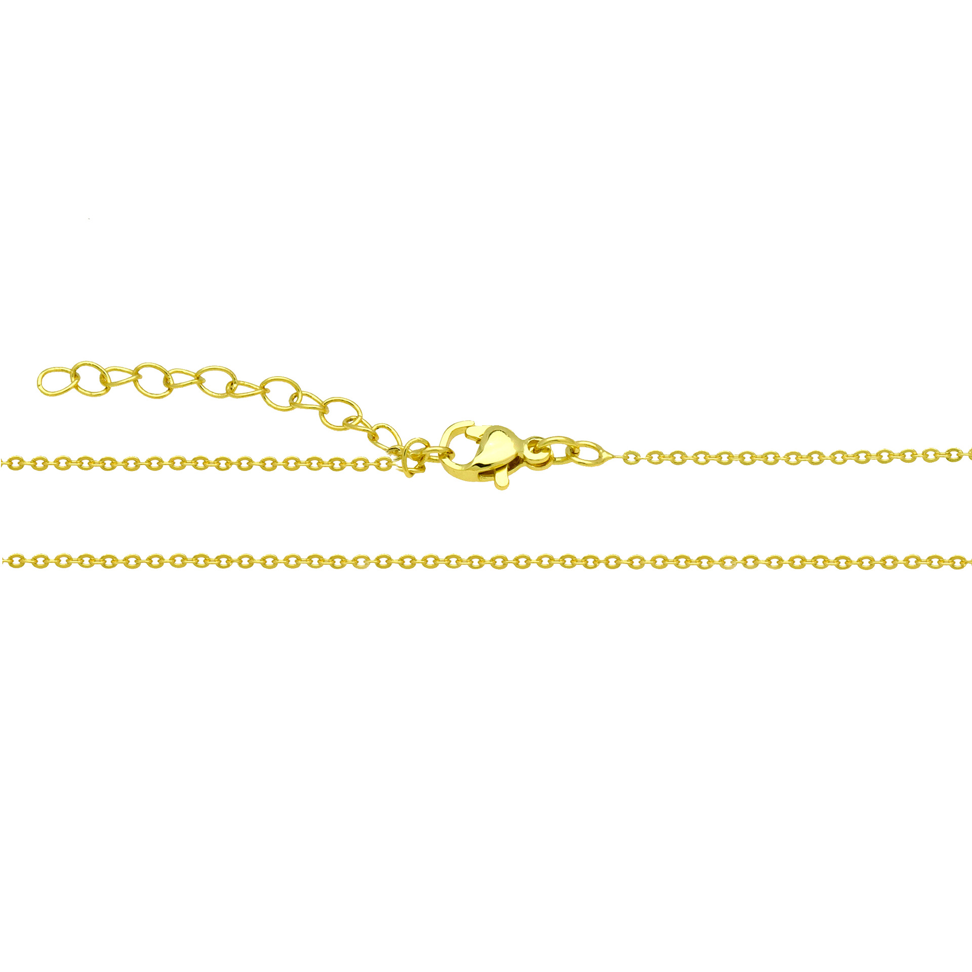 6g Weight 18K Gold Plated Plating Material Necklace Classification Copper Chain Material cable chain, box chain Chain Type 1 Piece Quantity Daily Occasion Copper Material Solid Color Pattern Women's Gender Simple Style, IG Style Style Copper 18K Gold Plated Solid Color Necklace 6