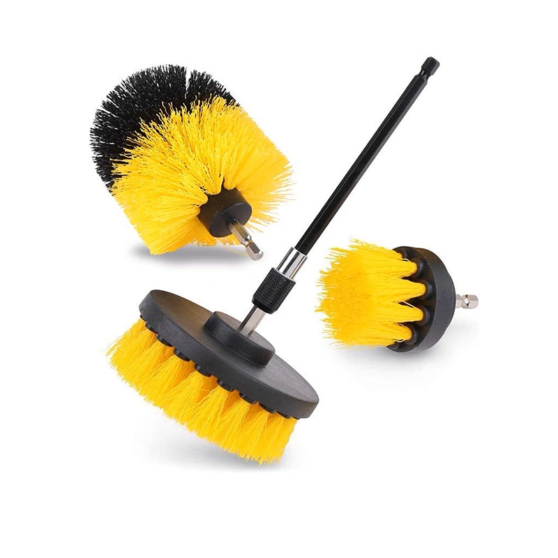 Multifunctional Electric Drill Electric Cleaning Brush Head Without Dead Ends Housework Kitchen Bathroom Floor Brush Scouring Pad Brush Household