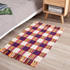 60x90 cotton wire woven ground pad color strip multi -color breathable simple entry door pad foot pad house pad