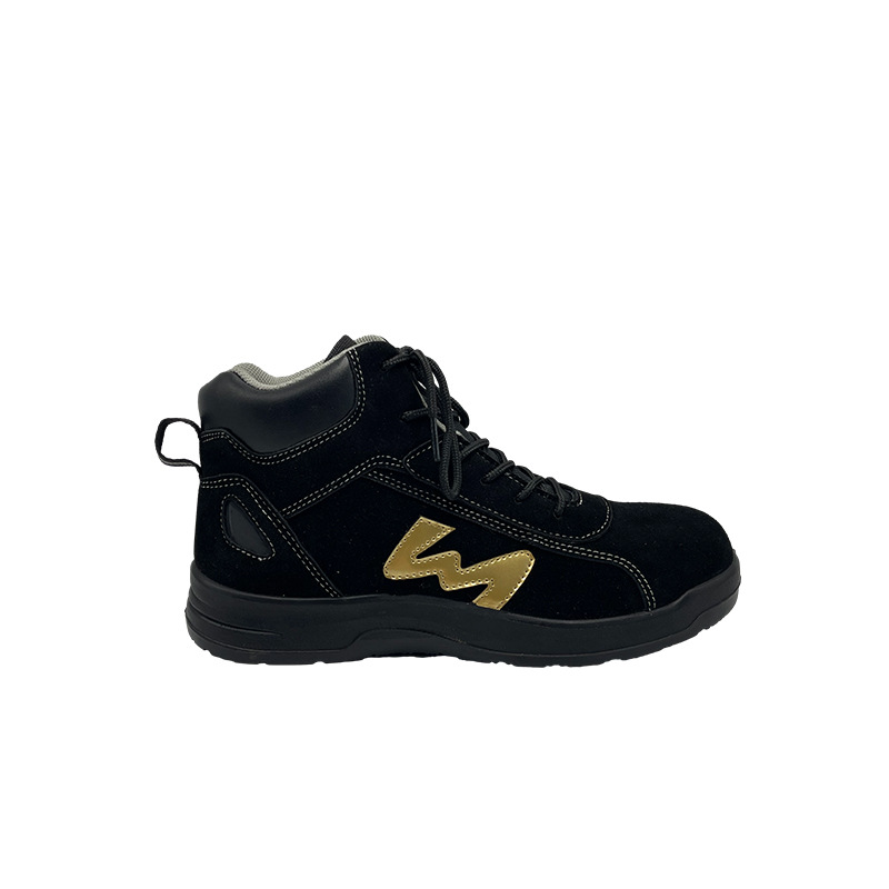 Zapatos de protección contra golpes y perforación de cuatro estaciones de cuero de terremoto de acero, zapatos de seguridad antideslizantes y resistentes al desgaste transfronterizos