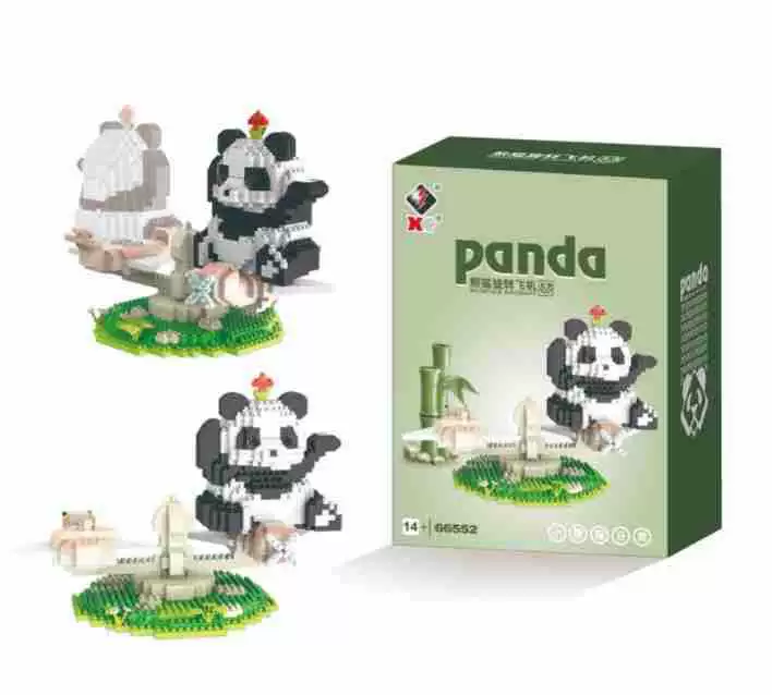 Building Block Panda Set (Lego) — Mini collectible figures, multi-style options