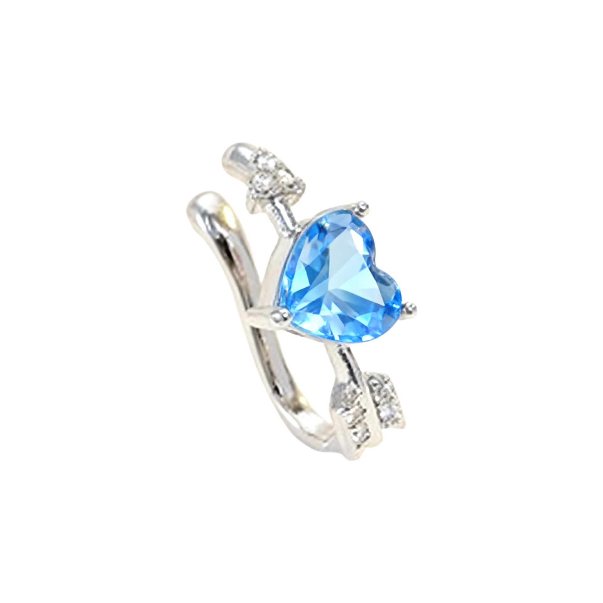 Nuevo Cupido flecha de orejas clip de hueso una flecha perforante flash taladro sin agujero de orejas clip de orejas ins aire aretes dulces image 6