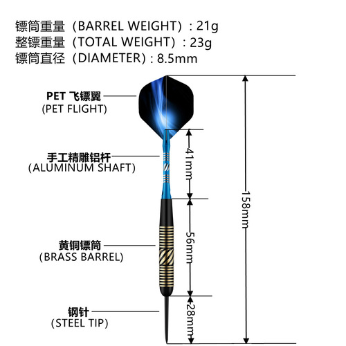 GOODARTS Knight Darts Set Manufacturer Boxed Darts Needle Set Black Carved Rod Darts Amazon