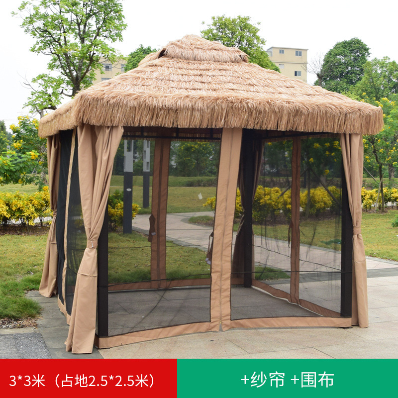 3* 3m 파빌리온 + 이중 커튼(작은 공간