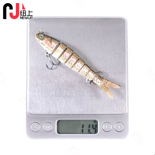 Lure fake bait submersible multi-section fish 10cm11.4g 8 sections simulation bait cross-border lure bait plastic hard bait wholesale
