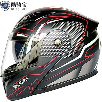 Motosiklet kaskı (dəbilqə) — Helmet - matte-black-carbon-fiber-red-flower-m