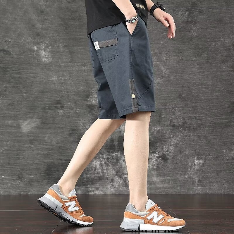 Summer New Retro Cargo Shorts for Men, Thin Loose Multi-Pocket Shorts, Versatile Sports Shorts