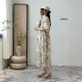新款中长款显瘦碎花连衣裙