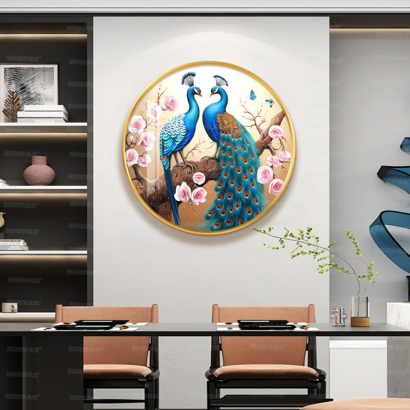 [Algodón importado] Mona Lisa Real bordado cruz Peacock Love China auspicioso bordado a mano hermoso image 4
