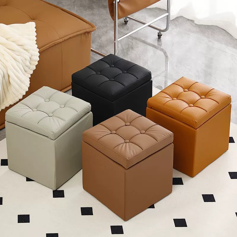 Табурет для сидения, многофункциональный для спальни, домашней гостиной, диванного табурета, табурета для переобувания, квадратного модного табурета для примерочной.
