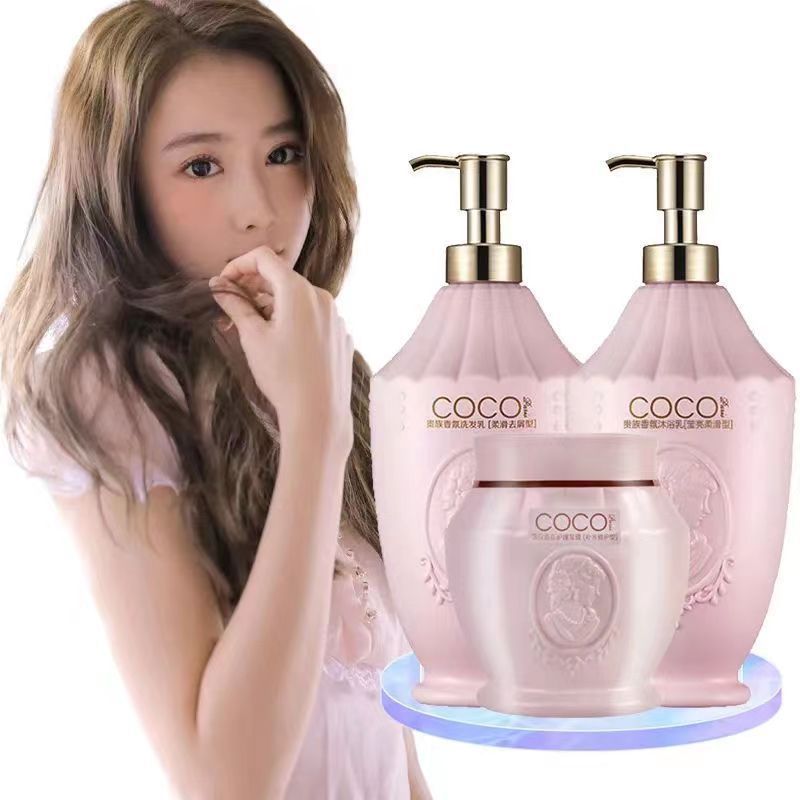 Aigeli フレグランス シャンプー シャワージェル ヘアケア ローション フケ防止 保湿 スムージング ケア セット ココ 同じスタイル卸売|undefined