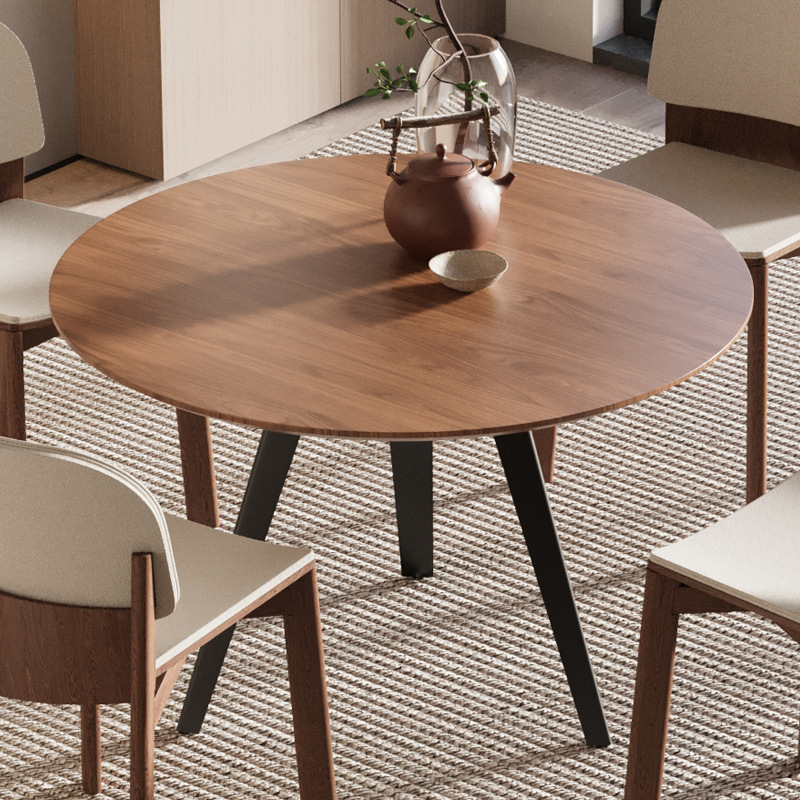 Mesa casual nórdica simple y moderna mesa de comedor casera de café mesa redonda mesa de negociación