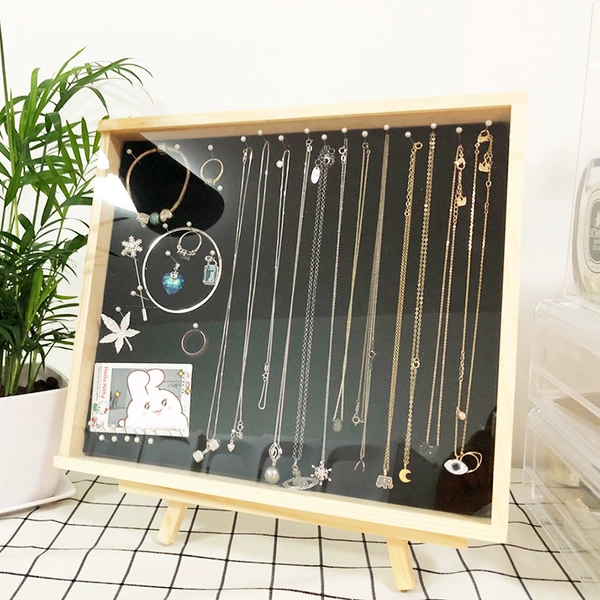 Flat box black velvet + bracket