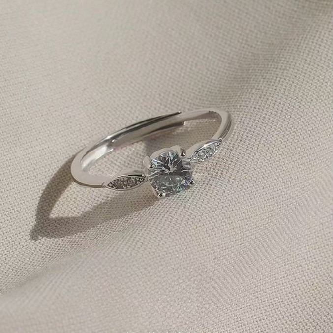 Vintage Graceful 925 Silver-plated Open Ring For Women Jewelry_voghion.com