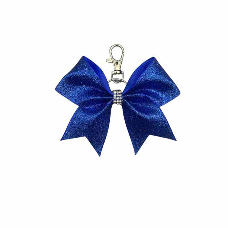 Nuevo estilo de moda transfronteriza arco de cuero brillante llavero colgante personalidad diamante de amigas bolsas colgantes regalos