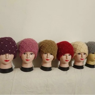 New Style Thickened Squirrel Velvet Warm Heap Hat Korean Style All-match Winter Big Head Ear Protection Knitted Wool Hat for Children