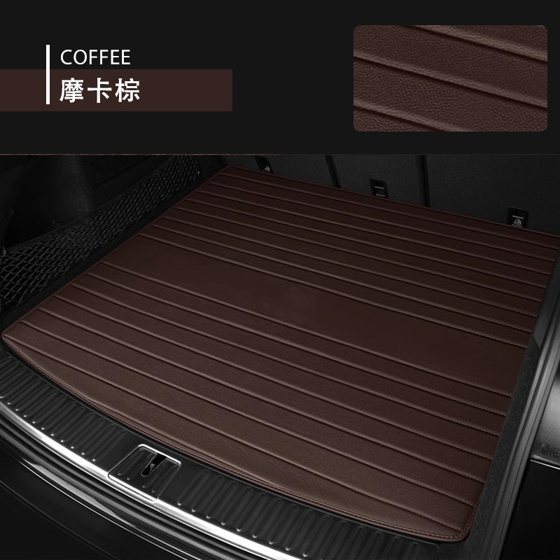 New Model Suitable for Porsche Cayenne/Macan/Panamera/Taycan/718 Car Leather Trunk Mat