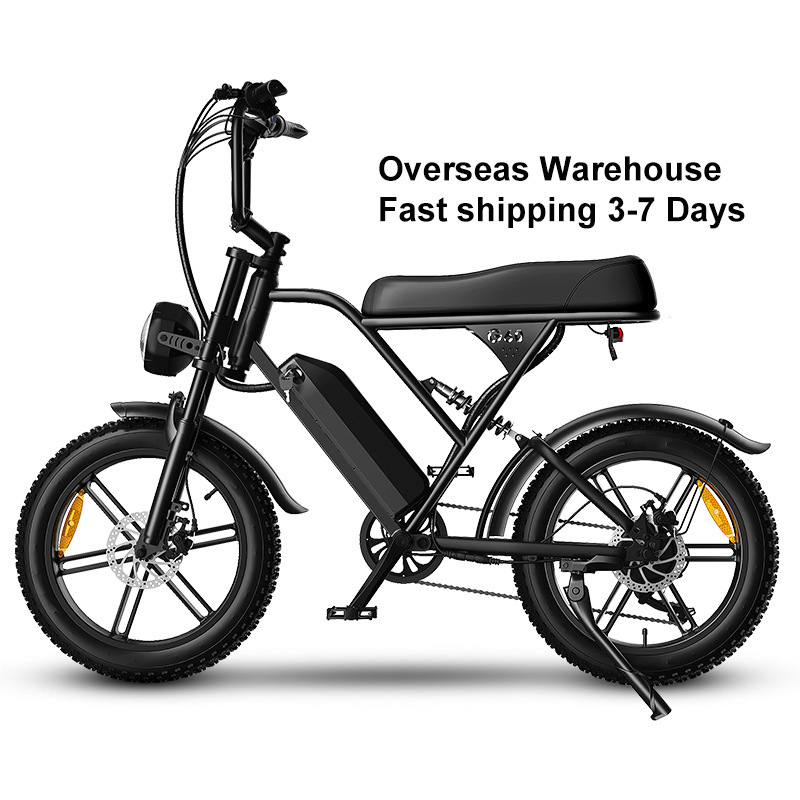 Guangzhou Shenzhen Free Shipping Us Warehouse Ebike Electric Bicycle Seven-Speed Transmission 20inch Electric Bike Adult Electric Vehicle