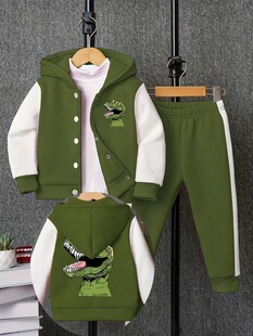 F 72218 Autumn Kids Hooded Color Block Set ͯ�bײɫ���b