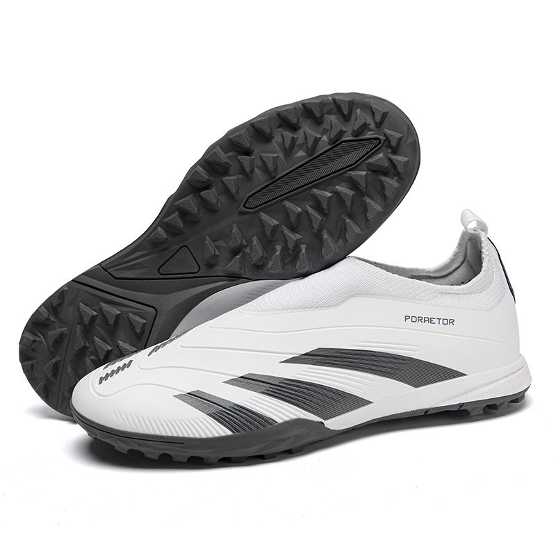 Zapatos de Fútbol de Caña Baja de Caucho y KPU Transpirables para Césped Natural y Artificial