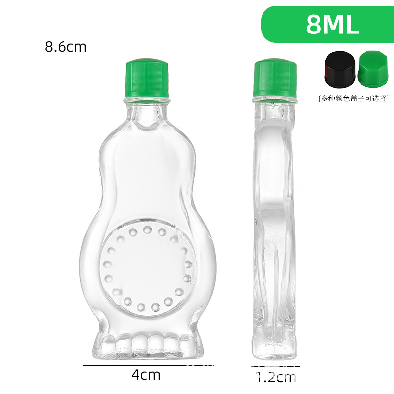 No.1 8 ml 평평한 조롱박 병;.