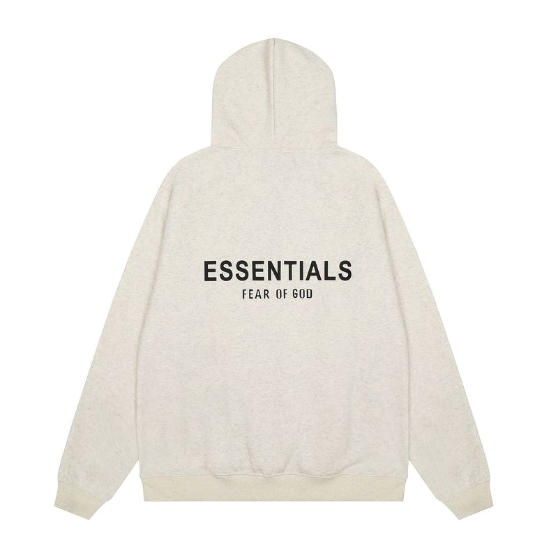 2025SS新款跨境热卖FEAR OF FOG 复线ESSENTIALS硅胶字母连帽卫衣|undefined