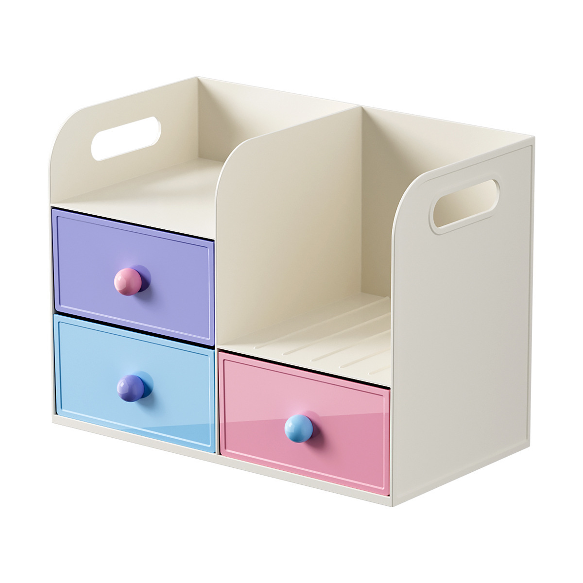 Escritorio dormitorio de estudiantes papelería portalápices estante multifuncional París estación de oficina romántica libro caja de almacenamiento