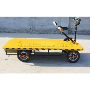 Railway Construction Flatbed Truck, Ride-On Electric Forward and Reverse Truck, Four-Wheel Electric Transporter