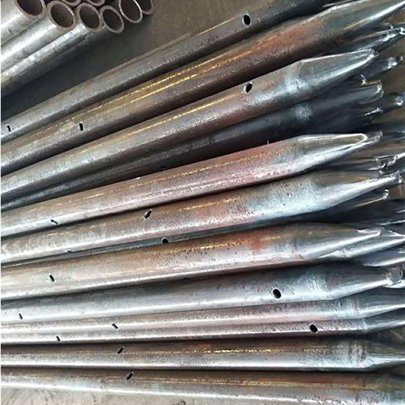 边坡支护倒刺打尖注浆管 42注浆管钢花管108*6