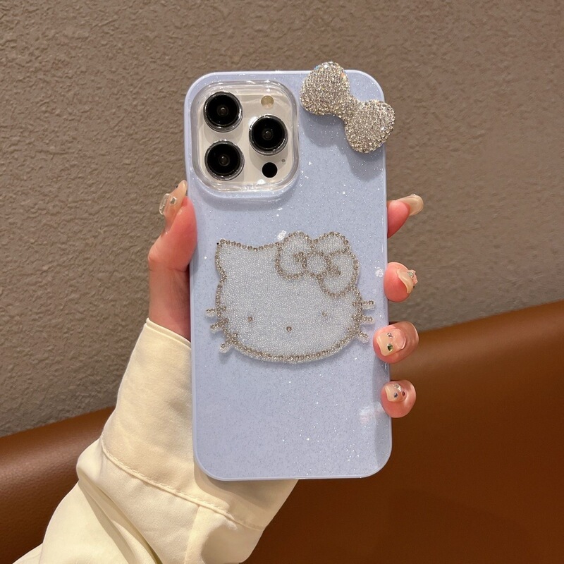 Glitter Rhinestone Case Suitable for iPhone 16 Pro Max Dopamine 15 Apple 14 Katie 13 Cute 12 Simple 17