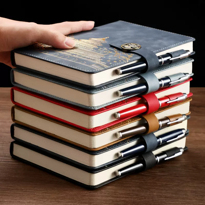 国潮笔记本定制礼盒套装商务a5会议记事本加厚日记本本子高颜值