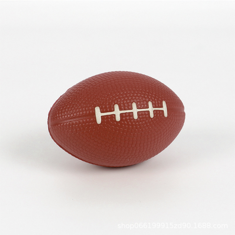 Manufacturer Customized Pu Solid Rugby Toy Slow Rebound Vent Decompression Pinch Kidsren's Training Elastic Ball