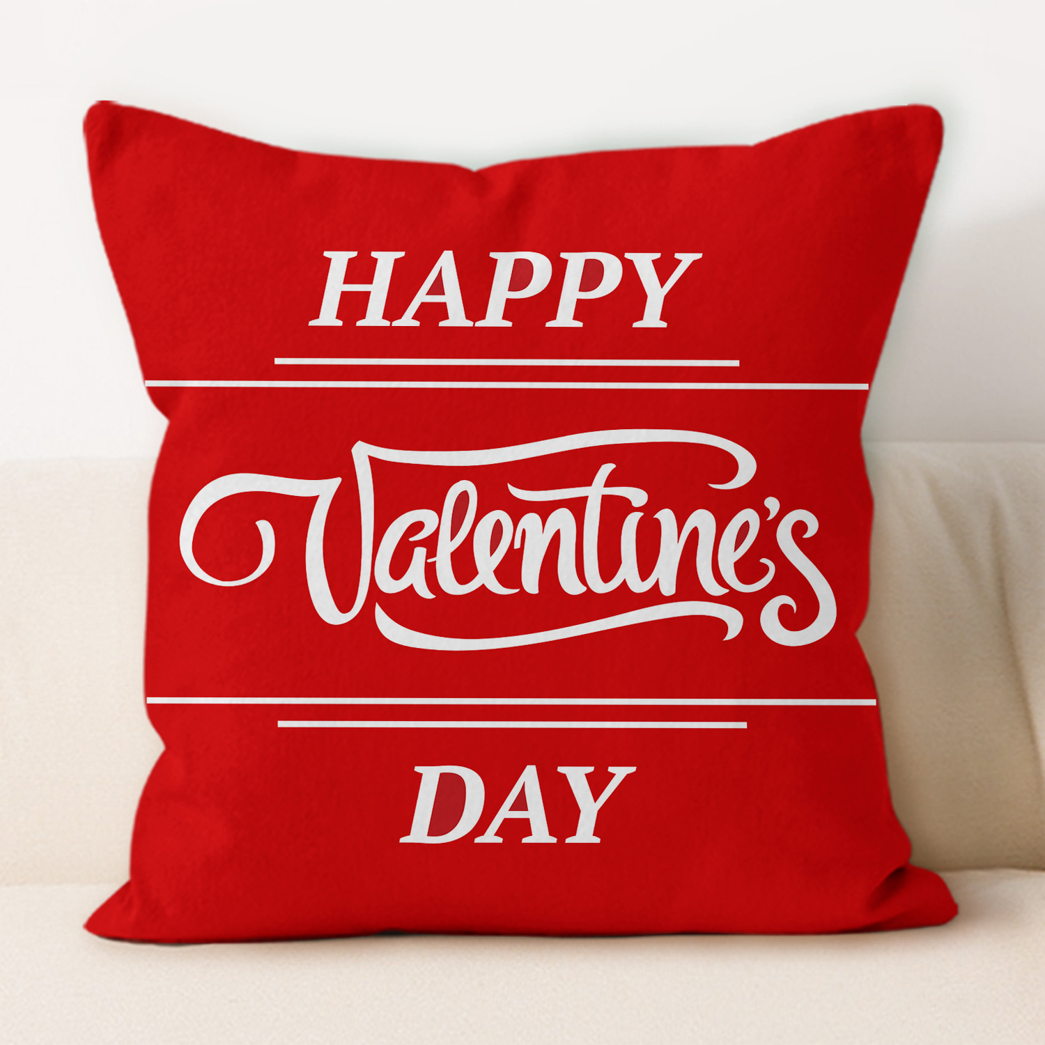 2025 nuevo rojo día de San Valentín almohada moderna y simple nórdica almohada sofá sala de estar almohada cama almohada